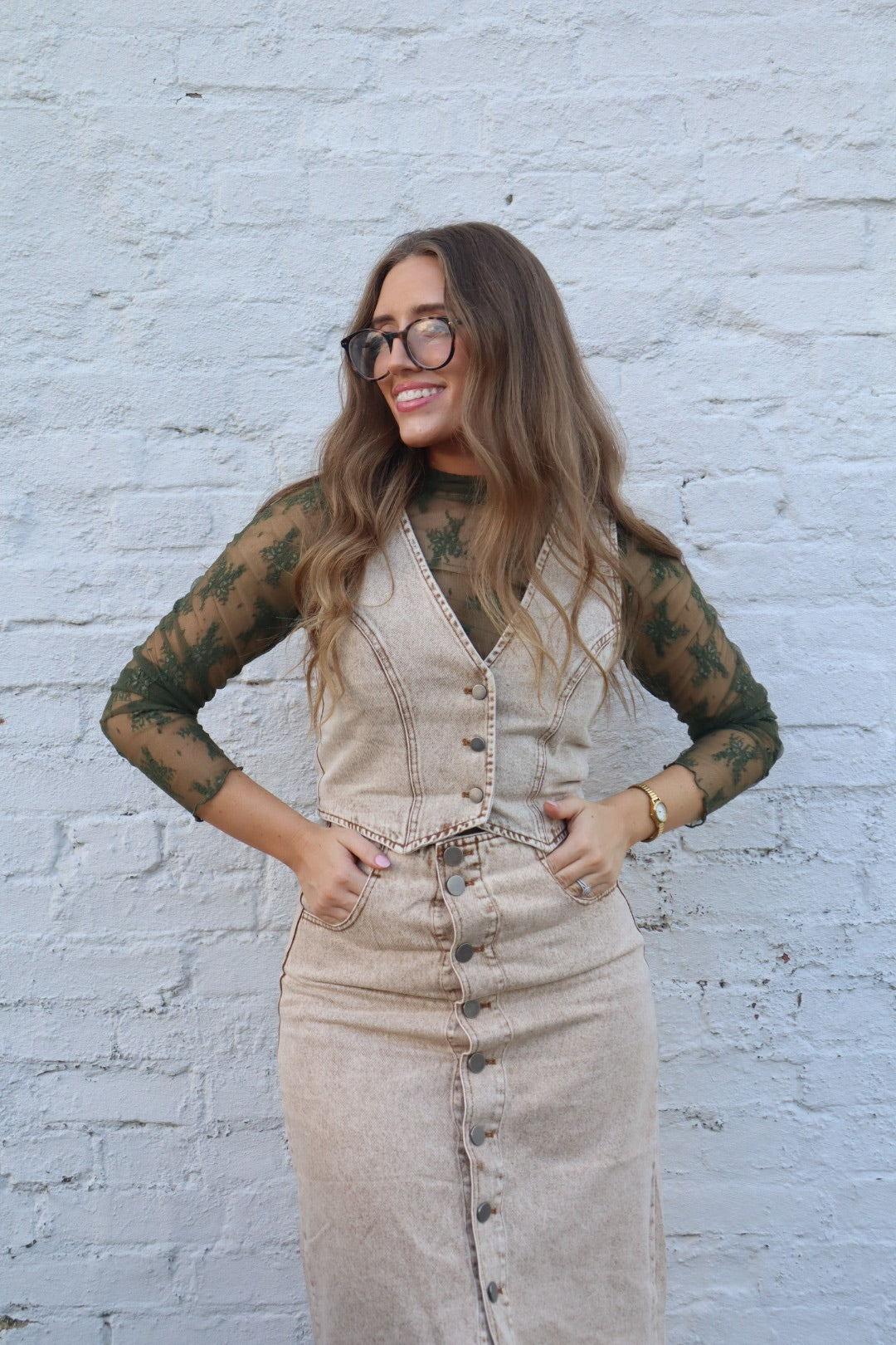 Lovely Lex Lace olive