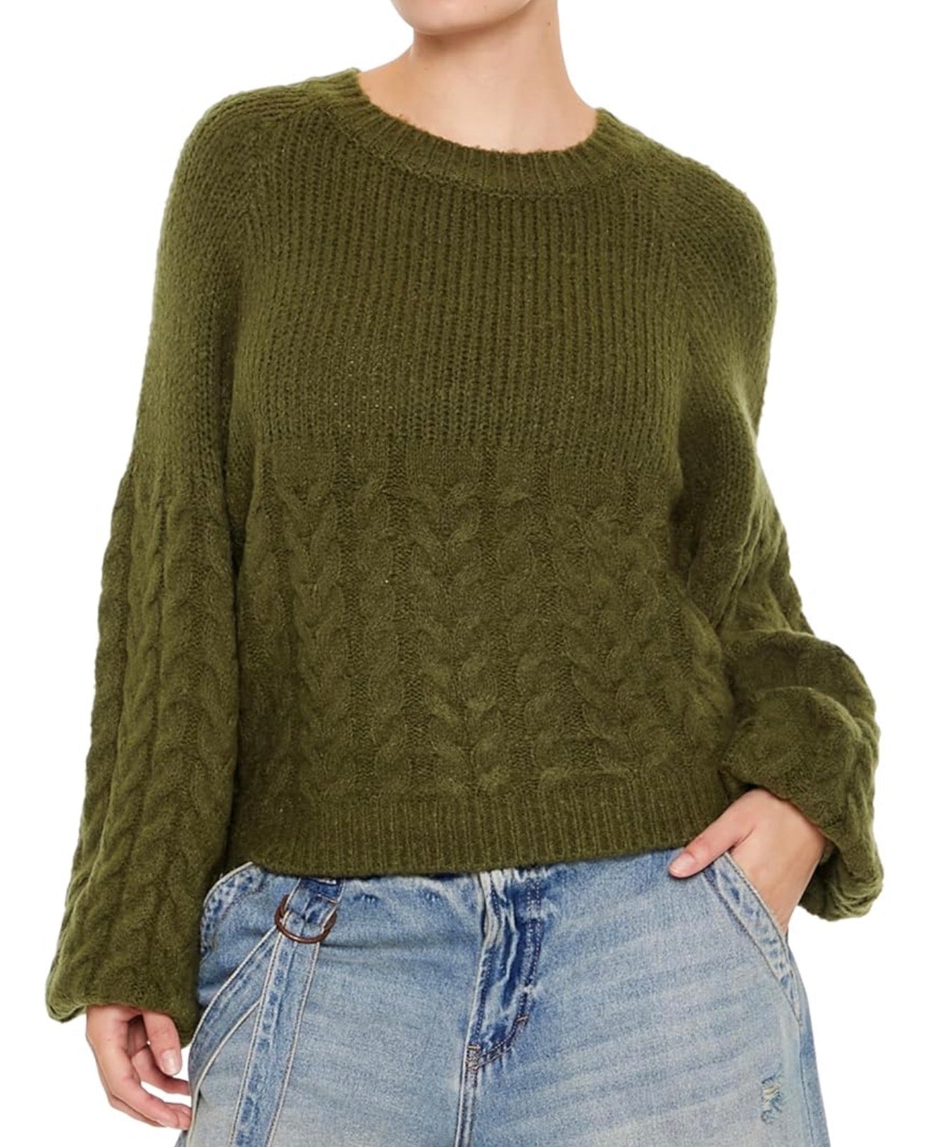 Olive knit sweater