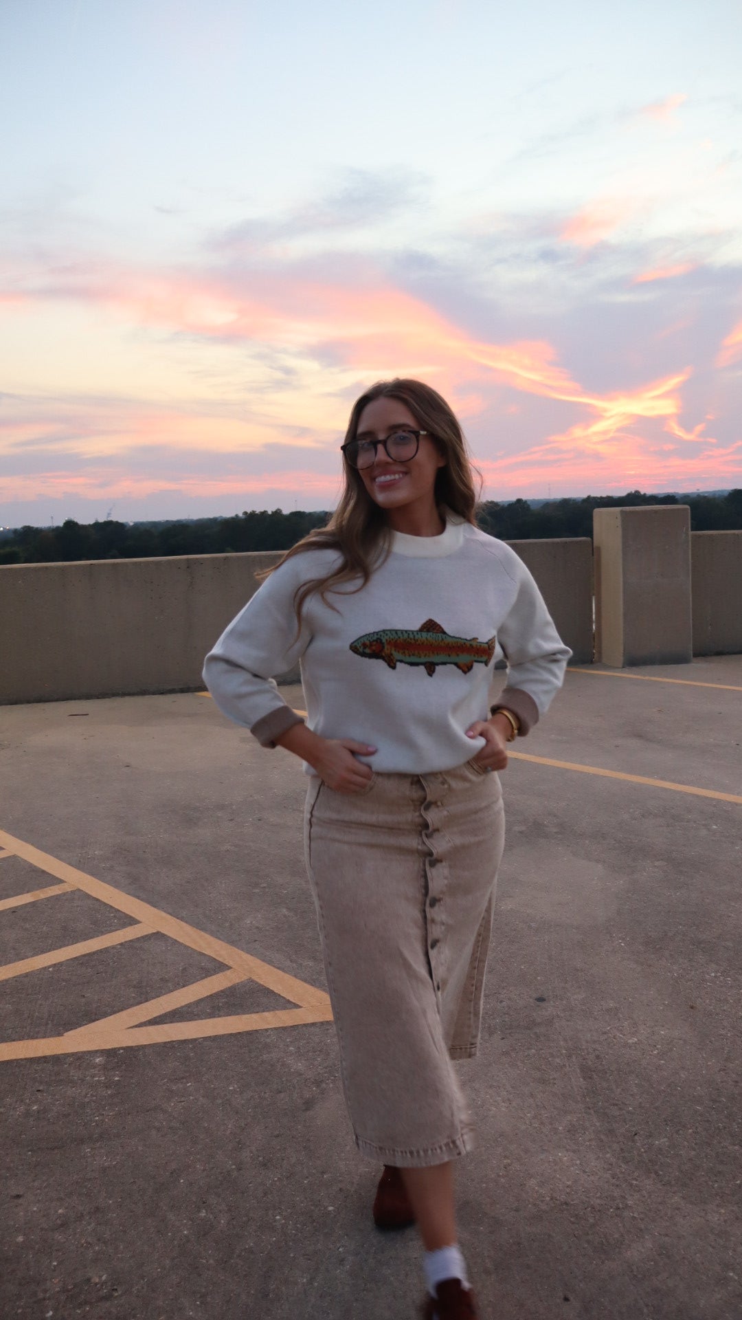 The Catch of the Day Sweater – Tan